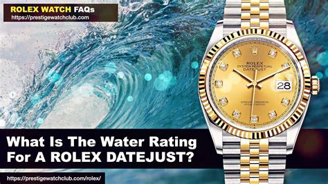 datejust water resistance